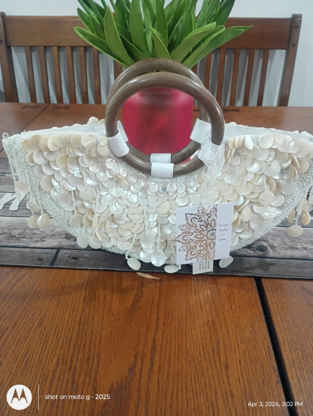 Zara Inspired Made In India Beaded Bag